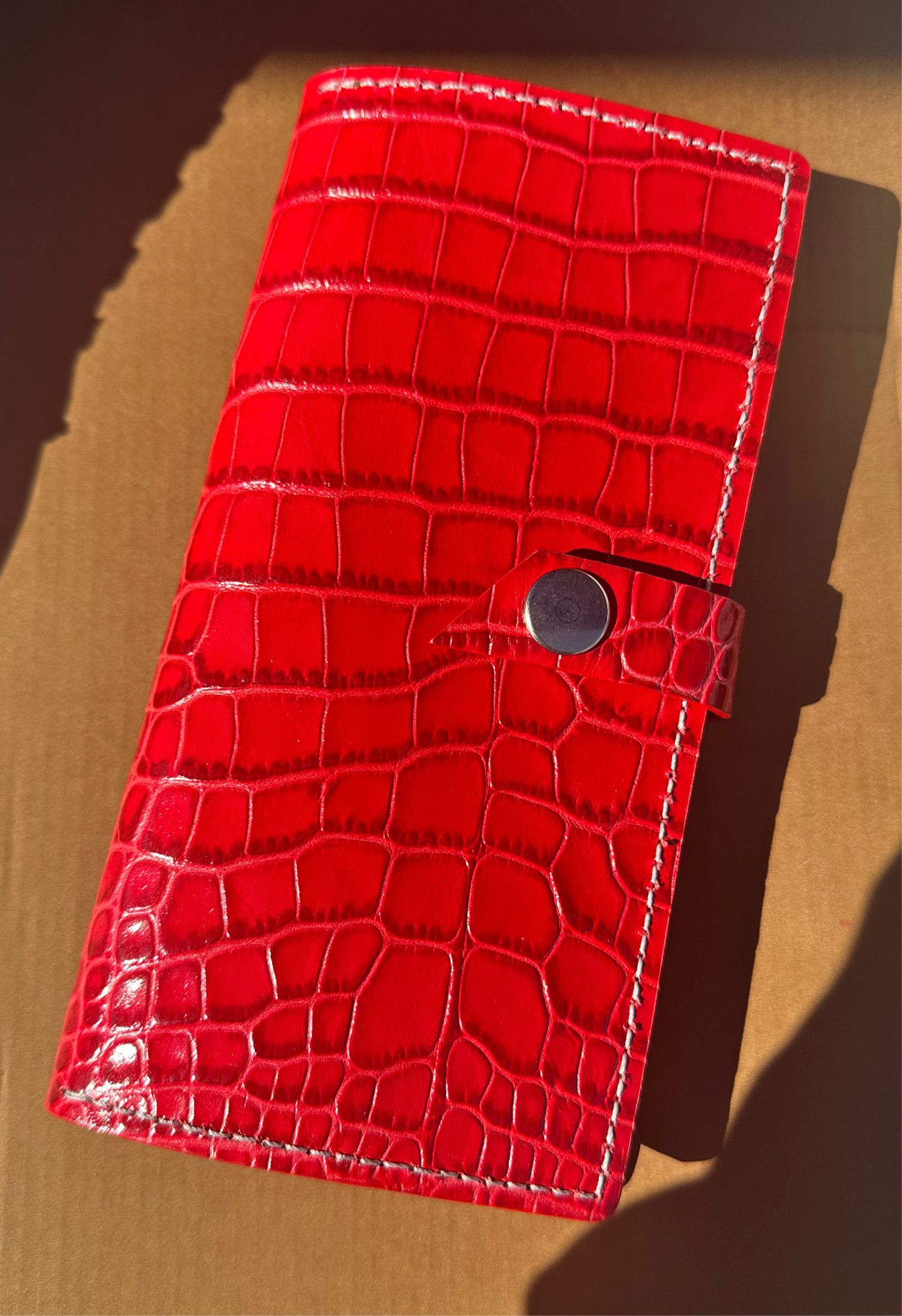 WOMEN RED- CROC WALLET
