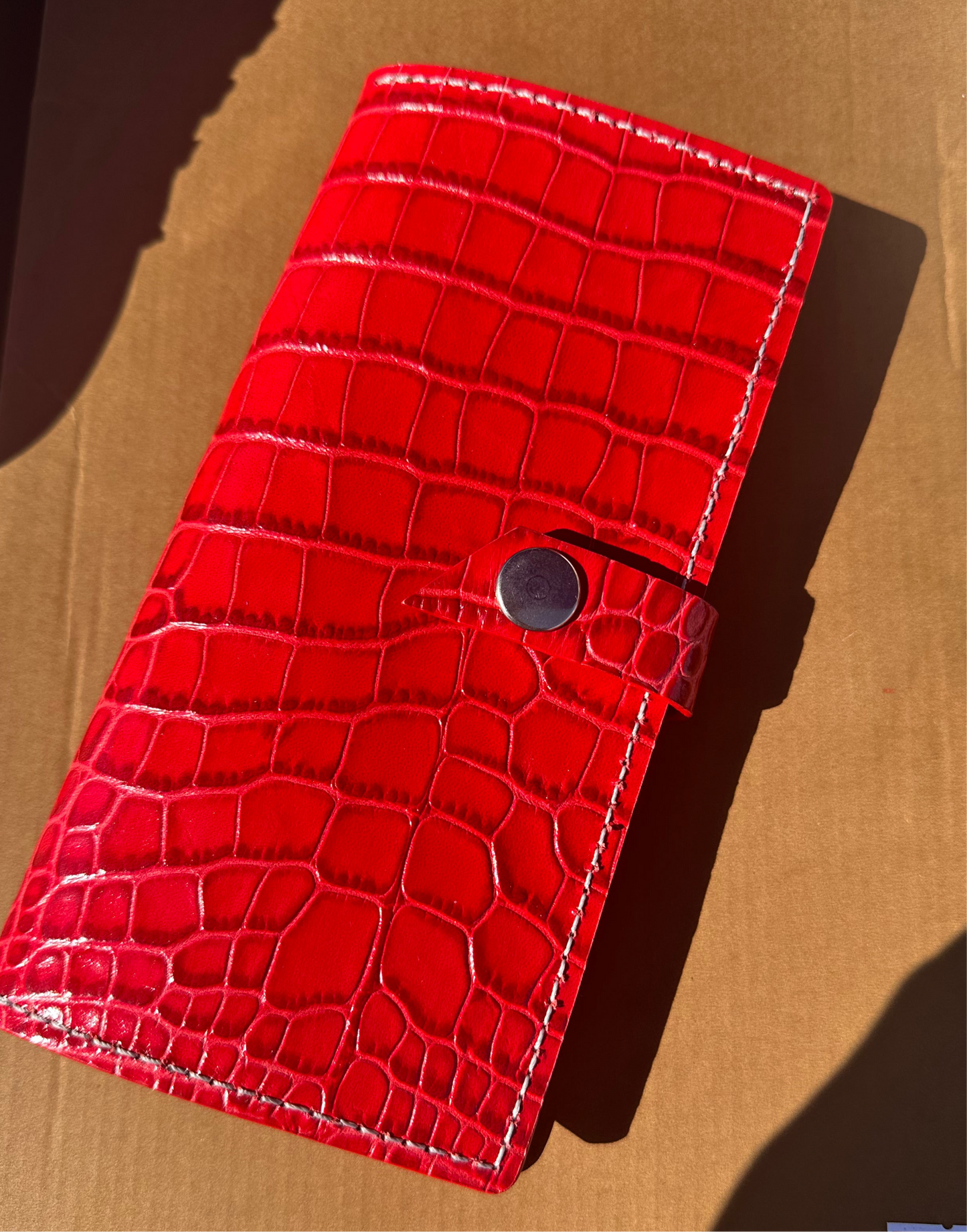 WOMEN RED- CROC WALLET