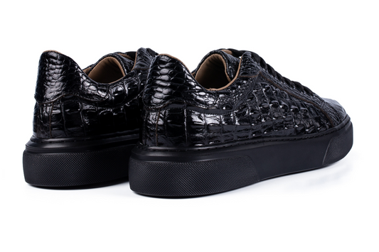 BLACK CROCO SNEAKER