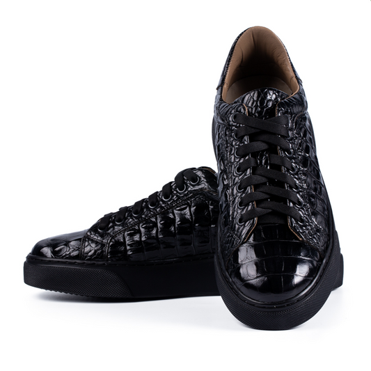 BLACK CROCO SNEAKER