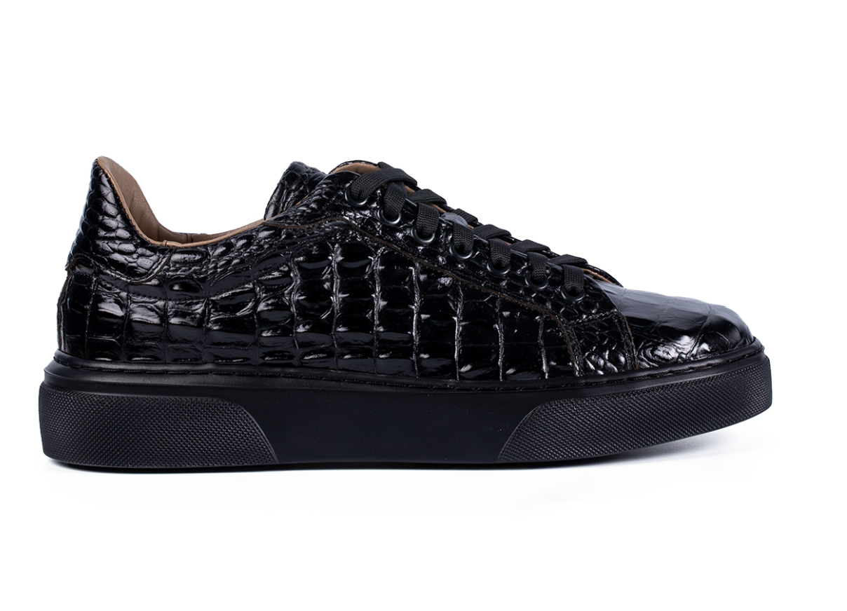 BLACK CROCO SNEAKER