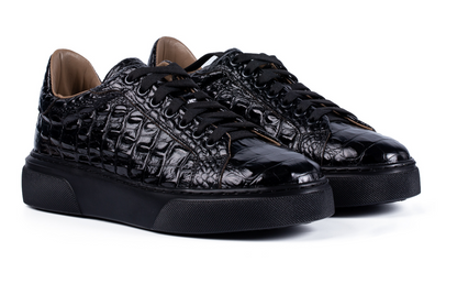 BLACK CROCO SNEAKER